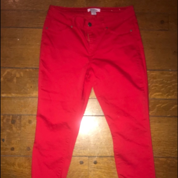 d. jeans Denim - Red crop jeans d. jeans Denim - Red crop jeans